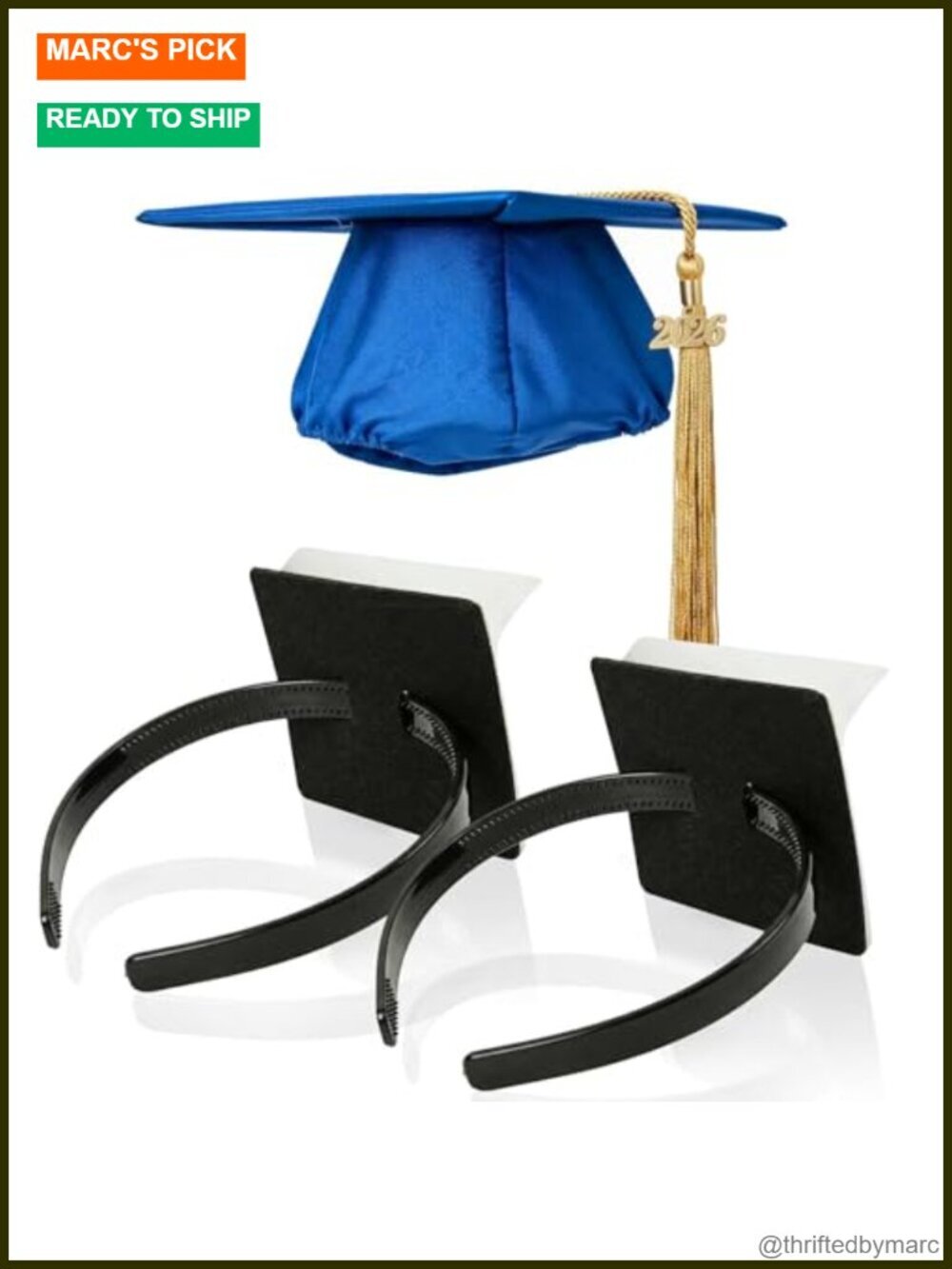 Graduation Cap Headband Anti-Slip Holder for Cap Hat Accessories